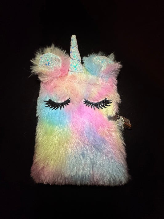 Rainbow Unicorn Locked Diary