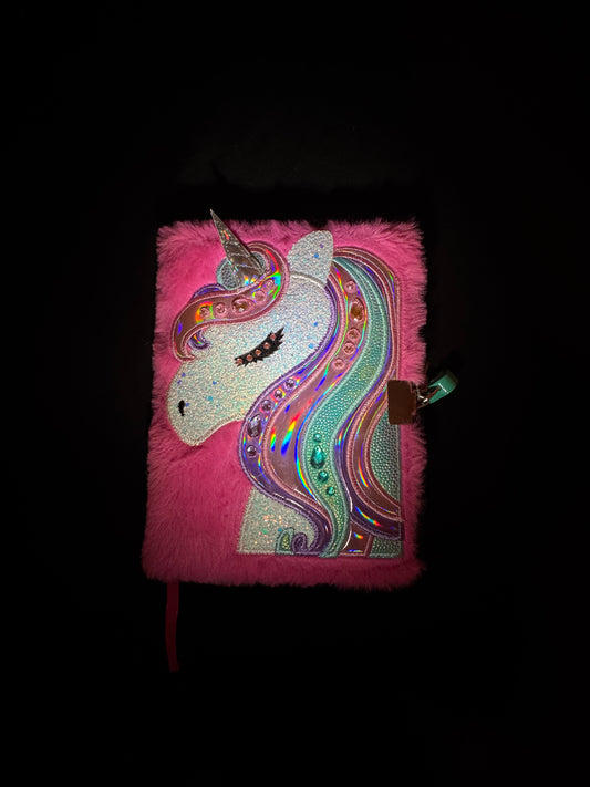 Unicorn Locked Diary